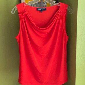 💖Jones New York Signature sleeveless shawl neckline